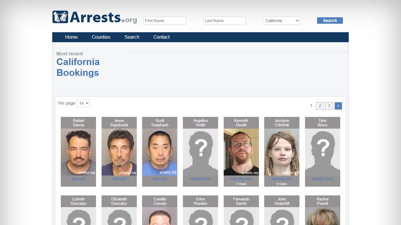 California Arrests and Inmate Search